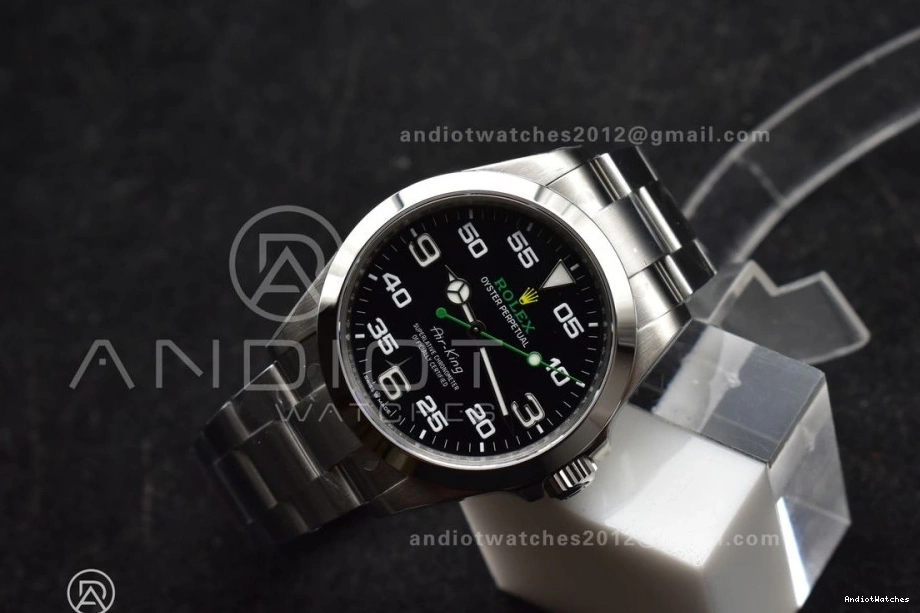 126900 Edition SmoothTexture Bracelet Dial Air-King SS Best 904L Black 509 VS on VSF 1:1 Steel 0127